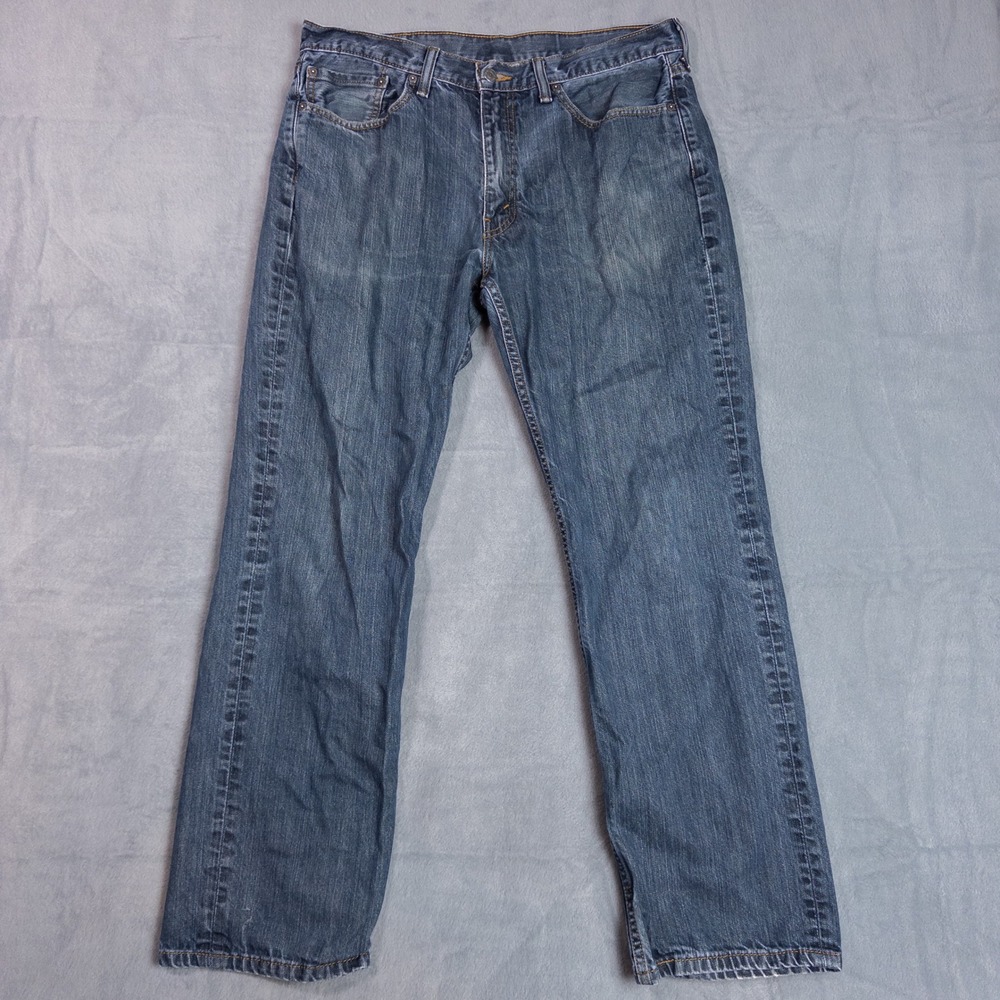 Levi's 514 Straight Fit Jeans Mens 36x32 Blue Medium Wash Denim